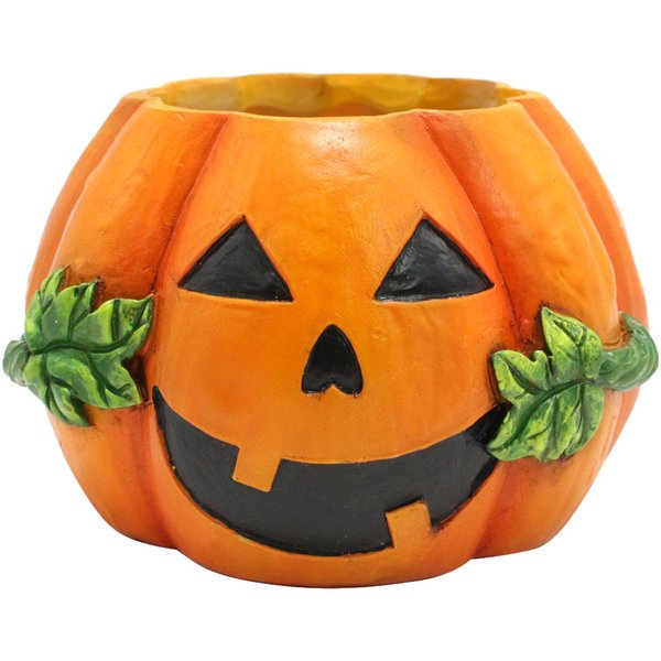 Doniczka Dyniowa ŻYwica Doniczka Na Sukulenty Dynia Dekoracja Halloween Do Domu Biura-image