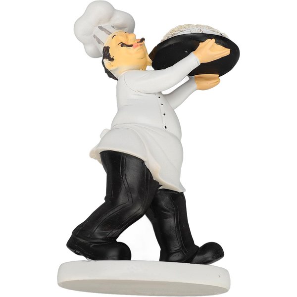 Cocina Manualidades Estatua Adorno Resina 3D Dibujos Animados Mesa De Comedor Adorno De Chef Para Cocina Oficina-image