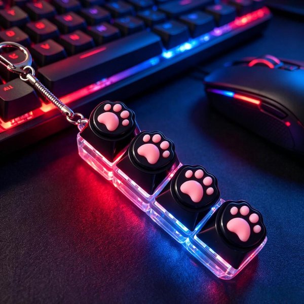 Nowy Breloczek Do Kluczy LED Klawiatura Zabawki Fidget KryształOwy Kliker Zabawka Sensoryczna Do Redukcji Stresu Breloczek Do Kluczy Klawiatura Zabawka Fidget Dla DorosłYch Dzieci-image