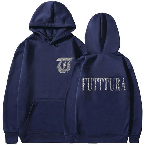 Cantante Tini Stoessel Futtura Tour ÁLbum 2026 Merch Sudadera Con Capucha Unisex Holgada Acogedora Forro Polar Sudadera Moda MúSica Pop Manga Larga Sudadera Con Capucha M Gris-image