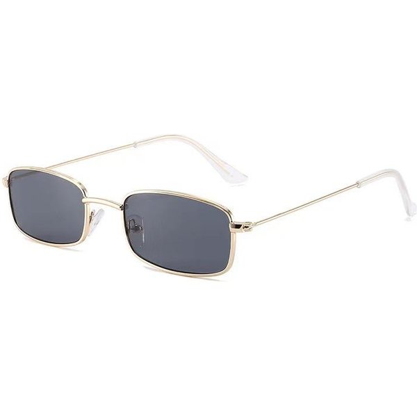 Nowe MałE Kwadratowe Okulary PrzeciwsłOneczne Kobiety Moda Metalowa Oprawka Kwadratowe Okulary SłOneczne MężCzyźNi Klasyczne Vintage Okulary UV400 As Shown In The Figu-image