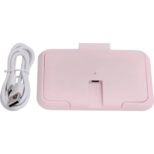 Calentador De Toallitas HúMedas USB Temperatura Constante PortáTil Calentador De Toallitas HúMedas Para Bebé Para Hogar Coche Exterior Rosa-image