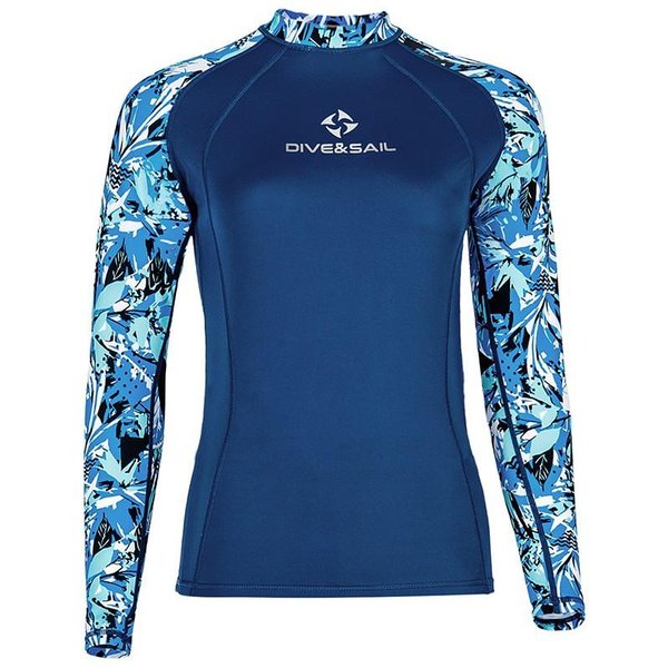 SzybkoschnąCy Ochrona UV Rashguard Do Nurkowania Snorkelingu Surfingowania - MęSki Damski Kostium KąPielowy Z DłUgim RęKawem Z UPF 50 L-image