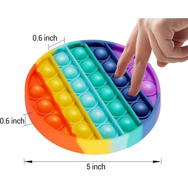 Juguetes Sensoriales De Burbujas Para Apretar Autismo Necesidades Especiales Aliviador De EstréS Juguete De Apretar Para DecompresióN Juguetes Fidget Para NiñOs Blue-image