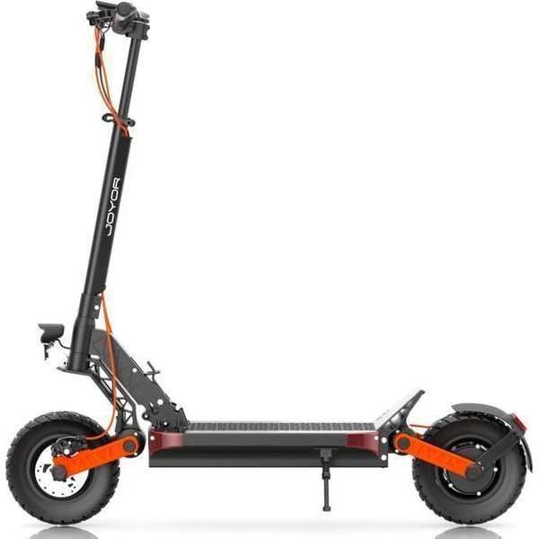 Scooter éLectrique Joyor S8 - Moteur 600 W - Batterie 48 V-26 Ah - Pneus 10 Pouces Pliable - Noir-image