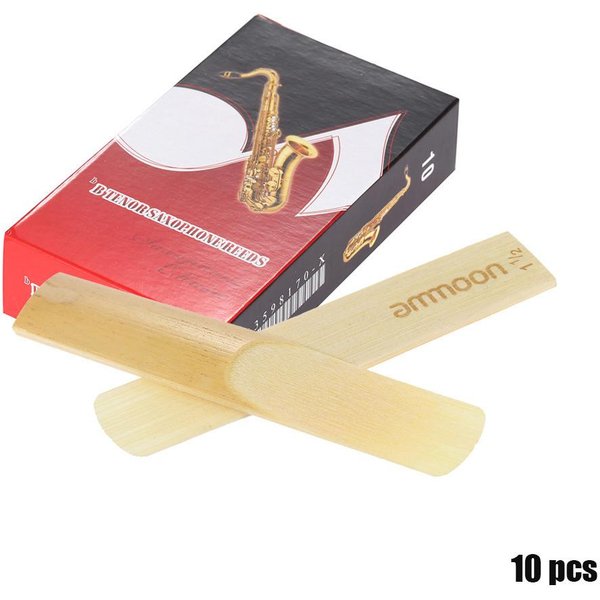 Ammoon-Paquete De 10 CañAs De Bambú De Fuerza 1,5 Para SaxofóN Tenor Bb, Accesorios Para SaxofóN Strength 1.5-image