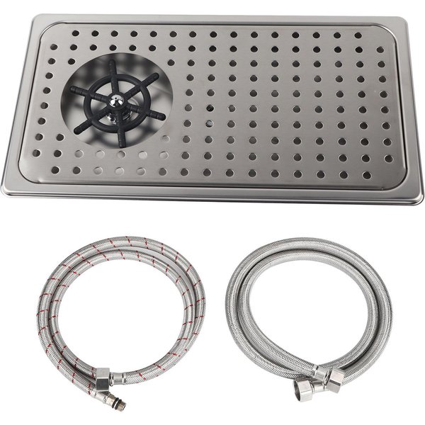 G1/2 Acero Inoxidable Lavavasos AutomáTico Limpiador Enjuagavasos Para Bar Pub Restaurantem-image