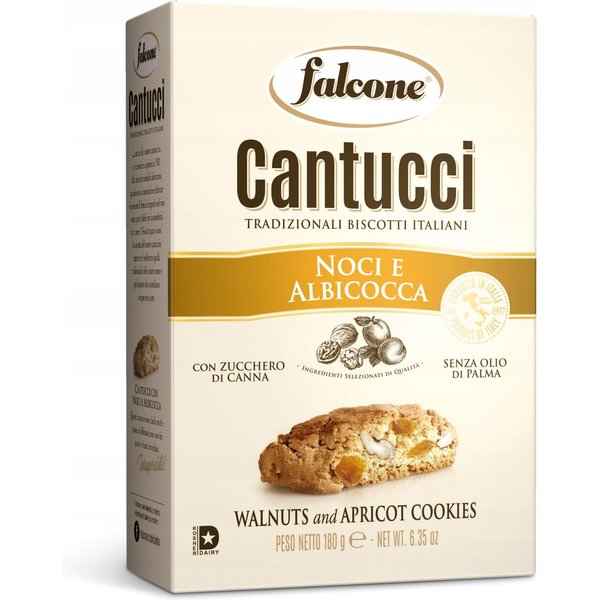 Galletas Cantucci De Nuez Y Albaricoque 180G Falcone Italianas-image