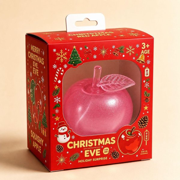 1 Szt. Squishy Owoc JabłKo Fidget Zabawka Do śCiskania OdstresowująCa Zabawka Do RąK Anty-LęK Owoc RozciąGliwa Powoli PodnosząCa Się Zabawka Kreatywny Prezent-image