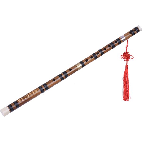 Flauta Dizi De Bambú Amargo Hecha A Mano Enchufable Instrumento Musical De Viento Madera Tradicional Chino En Clave De Mi Para Estudio De Principiantes Brown-image
