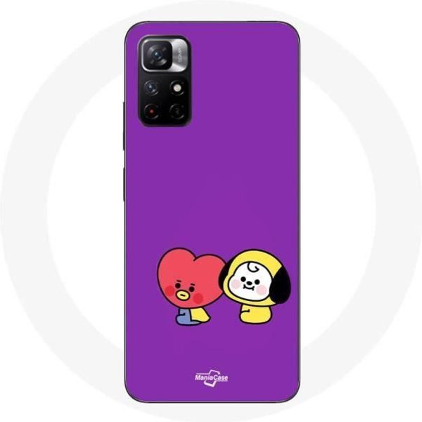 Funda - Bts - Redmi Note 11 5G - Flexible - BT21 - Blanca-image