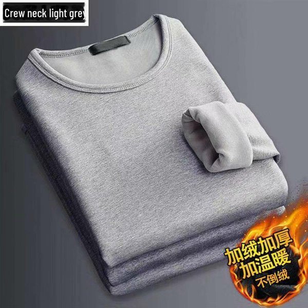 Camisa TéRmica De Invierno Para Hombre Con Forro Polar Para Uso En Exteriores 4XL White-image