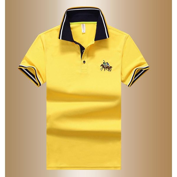 Letnia Sportowa MęSka Koszulka Biznesowa Z KróTkim RęKawem, MęSka Koszulka Polo Plus Size 8XL 4XL żółTy-image