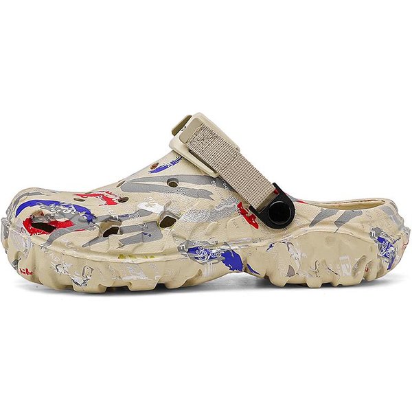 Talla Grande 47 Sandalias De Verano Para Hombre Zuecos Zuecos De JardíN Para Exterior Zapatos Con Agujeros Zapatos Casuales Para Hombre Zapatos De Agua Comodidad Hogar Zapatillas Suaves 47 Beige-image