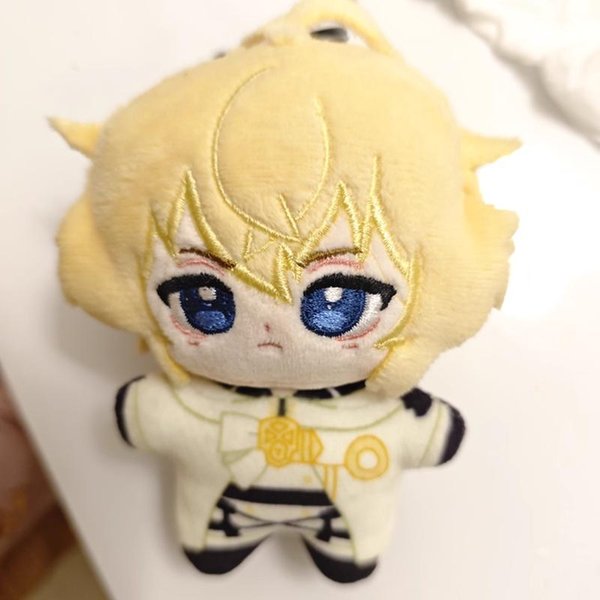 MuñEcos De Peluche Colgantes Seraph Of The End Llavero Suave Mini Bolsa MuñEco De Peluche Mikaela Hyakuya Juguete De Peluche Regalo De Navidad CumpleañOs 10Cm-image