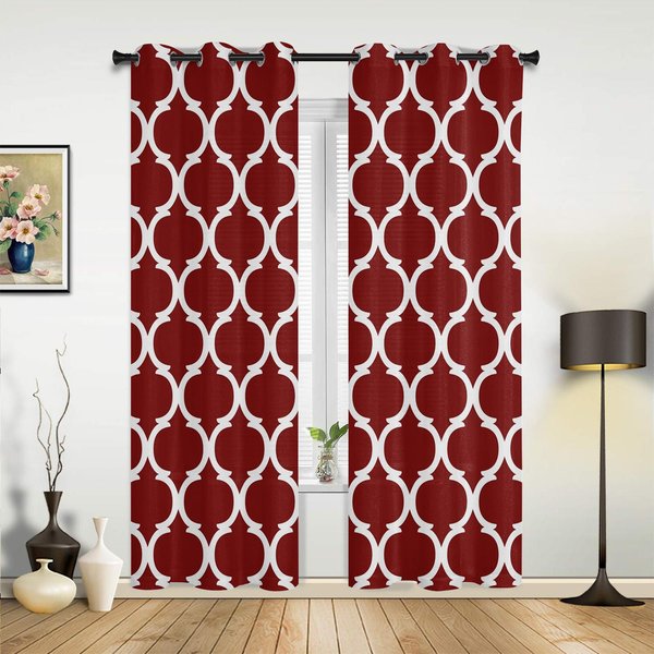 ŻółTe MarokańSkie Geometryczne ZasłOny Do Sypialni Salonu Draperie Kuchnia PokóJ DziecięCy ZasłOna Okienna Nowoczesny WystróJ Domu 135W X 60H(Cm) X1-image