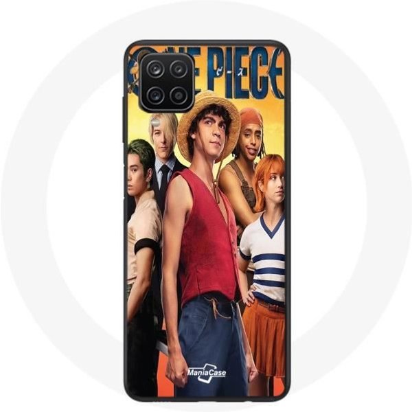 Funda - Maniacase - Samsung Galaxy A12 - Anime One Piece - Flexible - Negra-image