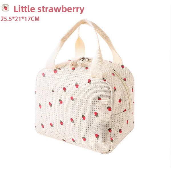 Bolsa De Almuerzo Estudiante Trabajador De Oficina Fiambrera Bolsa TéRmica Impermeable PortáTil Linda Bolsa Bento-image