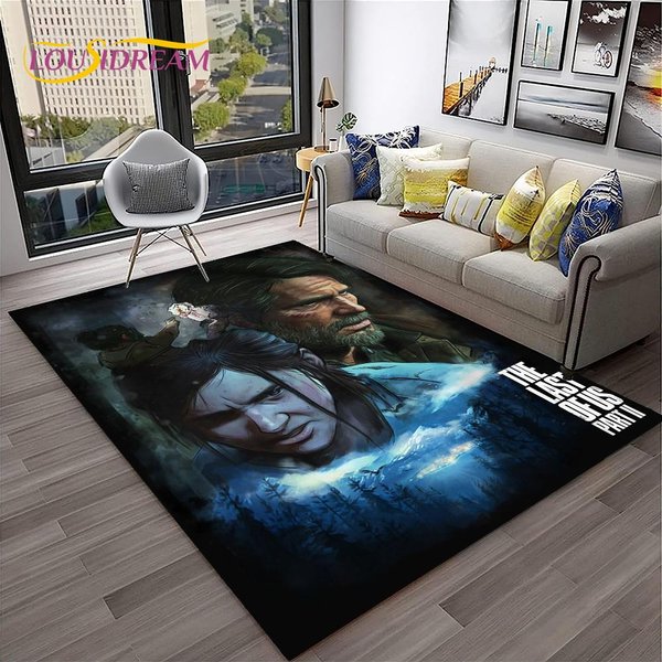 The Last Of Us Gra Horror Pedro TV Dywanik Dywan Do Domu Salon Sypialnia Sofa Wycieraczka Dekor, Dywanik Dla Dzieci AntypośLizgowa Mata PodłOgowa 100*120Cm-image