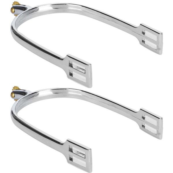 Espuelas Para Caballo AleacióN De Zinc Estilo IngléS Accesorio Para Montar A Caballo Con Rodaja De Cobre Giratoria-image