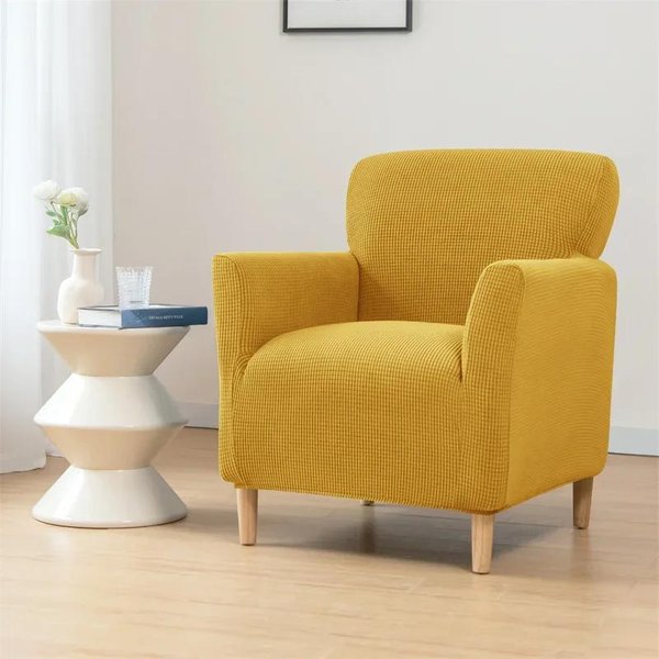 Fundas EláSticas De Polar Para Sillones De Club Tubo Spandex Para SillóN Individual Sofá Para Sala De Estar Boda Bar El Protector De Silla-image