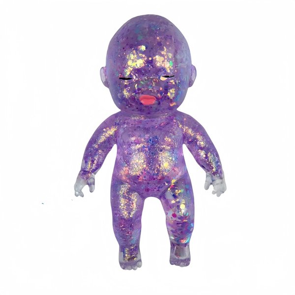 Zabawka Jumbo Baby Squishy – Super MięKka Powoli PowracająCa BłYszcząCa ŚCiskana, Sensoryczna Zabawka Fidget Do ŁAgodzenia Stresu, Na LęK, Urocza RozciąGliwa Kolekcjonerska Fioletowy-image