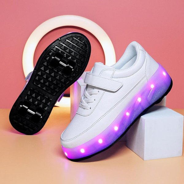 Buty Z PodwóJnymi KółKami, Rolki Dla PocząTkująCych, ChłOpcy I Dziewczynki, Uczniowie, Nastolatki, Buty Na KółKach, Buty Dwufunkcyjne, Lekkie 31-image