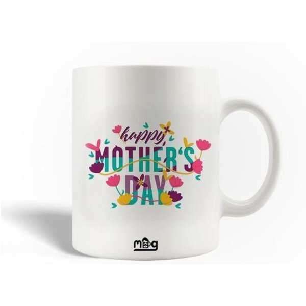 Taza De CeráMica - Maniacase - Feliz DíA De La Madre - 30Cl - Blanco - Apto Para Lavavajillas-image