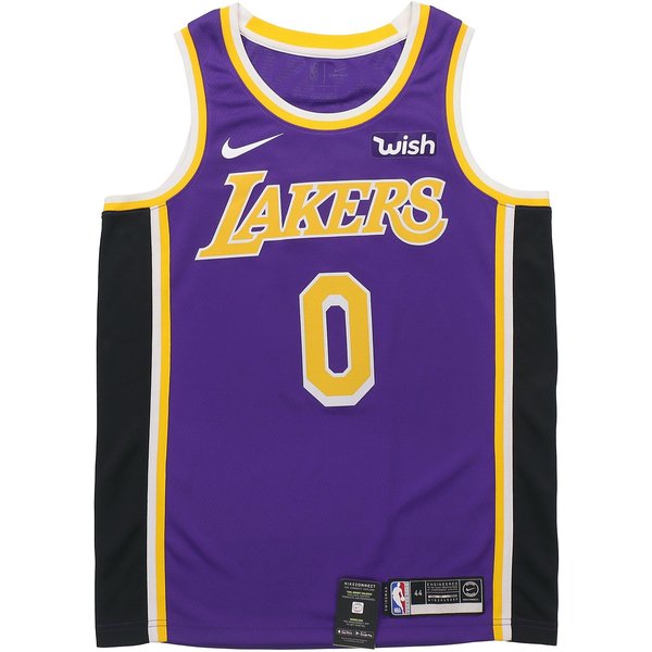 Camiseta De Baloncesto Nike NBA Los Angeles Lakers EdicióN Ciudad VersióN Fan Para Hombre Tops Morado AA7097-512 S Black-image
