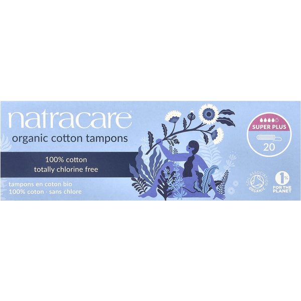 Natracare, Tampones De AlgodóN OrgáNico, Super Plus, 20 Paquetes White-image