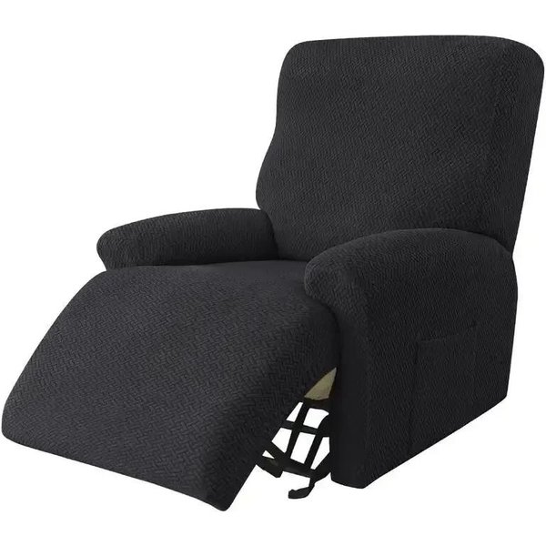 4 Piezas/Set Fundas Para Sofá Reclinable Dividido Antideslizantes Fundas Para SillóN EláSticas Jacquard Fundas Para Sofá Lazy Boy Para Sala De Estar Hotel Single Seat-image