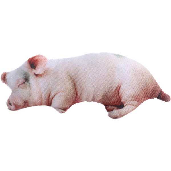 Nowe Urocze Symulowane Pluszowe Zabawki ŚWinia Kawaii Szczeniak Lalka ŚWinia MięKka Symulacja Pluszowa Poduszka WystróJ Pokoju Ukojenie Towarzysz Prezent Urodzinowy White-image