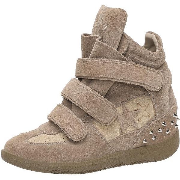 Zapatillas Deportivas De CuñA Para Mujer Primavera Y OtoñO Aumento Invisible Interior Suela Gruesa De CañA Alta Zapatos Casuales 38 Caqui-image