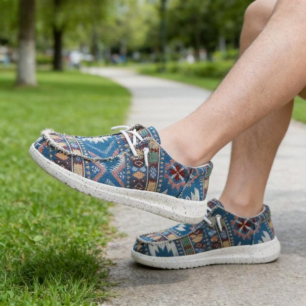 MęSkie Letnie Lekkie Buty Typu Dude Buty PlóCienne Codzienne Lekkie MęSkie Mokasyny Wygodne Wsuwane Buty MęSkie OddychająCe PłAskie Buty 37-image