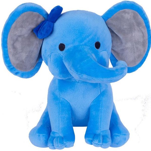 Lindo Peluche Rosa Verde Amarillo Elefante Almohada Peluche Animal Bebé Lazo Elefante Juguetes Bebé MuñEcos Para Dormir NiñOs Regalo De CumpleañOs 25Cm-image
