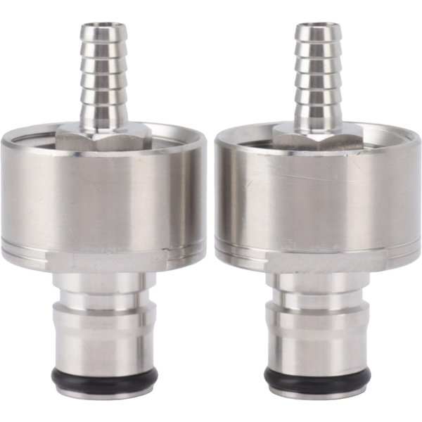 2PCS TapóN De CarbonatacióN De Acero Inoxidable CarbonatacióN Forzada Llenado De Botella PET TapóN Acoplador De CO2 Para-image