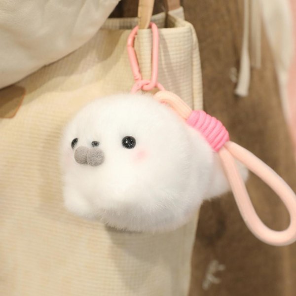 Urocza Pluszowa Zabawka Foka BąBelkowa Pluszowe ZwierząTko Z OśMiorniczym Kapeluszem MięKka Kawaii Poduszka Ze ZwierząTkiem Morskim Dla Dzieci Prezent Urodzinowy Dekoracja Domu White-image
