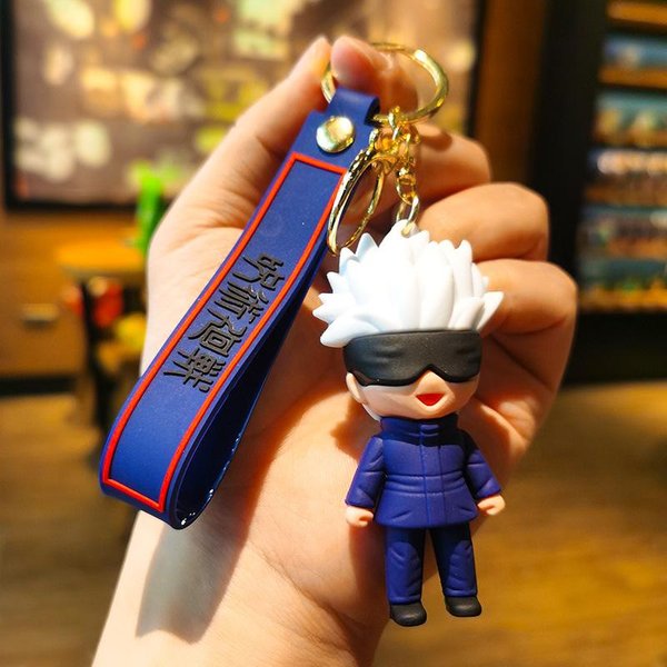Jujutsu Kaisen Breloczek Chibi Gojo Satoru Itadori Yuji Niestandardowe Breloczki KreskóWka ŚMieszna BiżUteria Prezent Dla Przyjaciół Breloczek Anime Beige-image