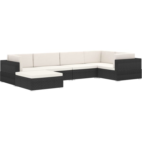 MóDulo De Esquina De Sofá Modular 1 Ud + Cojines PolirratáN Gris-image