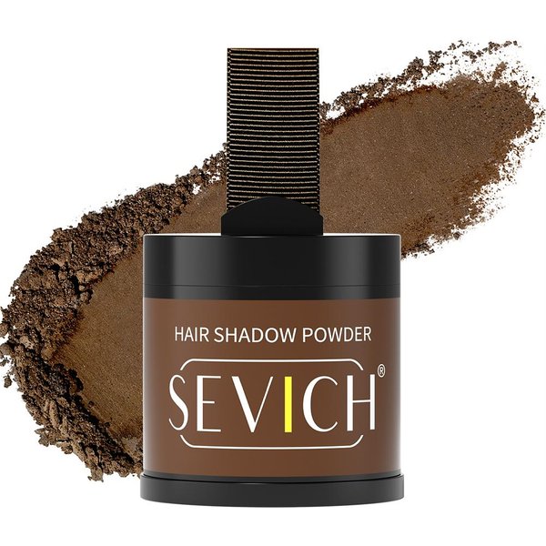 10G Polvo Para La LíNea Del Cabello Sevich Polvo Sombra Para La LíNea Del Cabello Maquillaje Corrector Para El Cabello Cobertura Natural Unisex Producto Para La CaíDa Del Cabello MarróN Medio-image