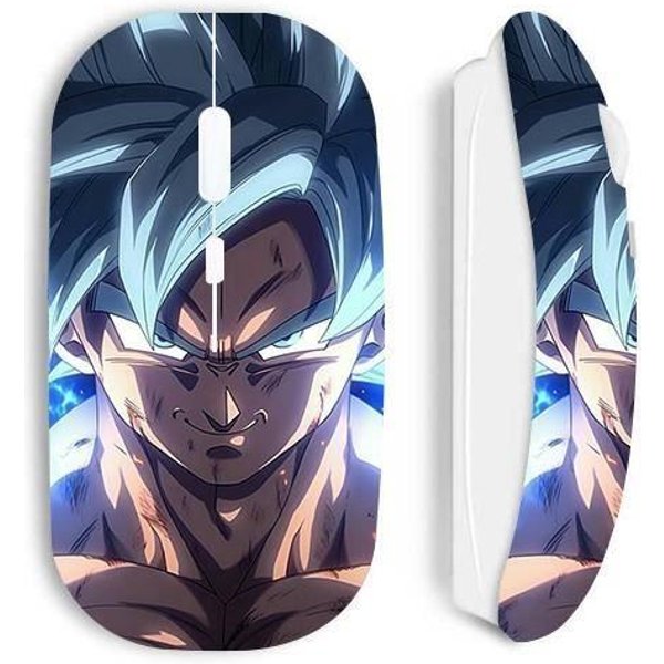 Mysz - Maniacase - Dragon Ball Z Goku - Bezprzewodowa - BiałA - Ergonomiczny Design-image