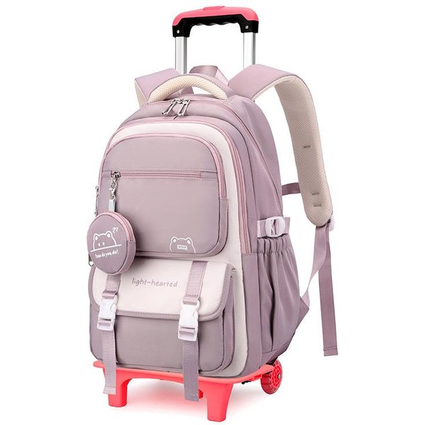 Mochila Escolar Con Ruedas Para NiñOs Mochila Trolley Para Estudiantes Mochila Para Libros Mochila Escolar Rodante Para NiñAs NiñOs Mochila Con Ruedas-image
