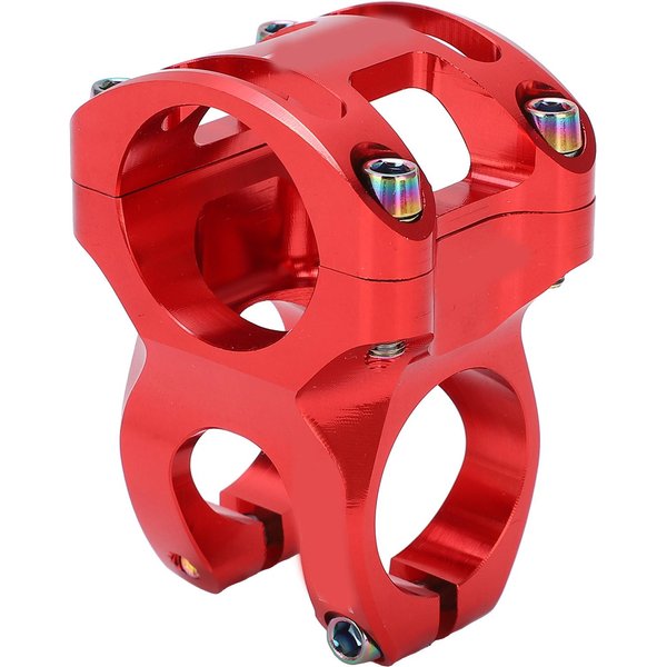 Lebycle Mostek Kierownicy Rowerowej 31,8 Mm KróTki Pusty Stop Aluminium CNC Do Roweru GóRskiego Speed Drop Red-image