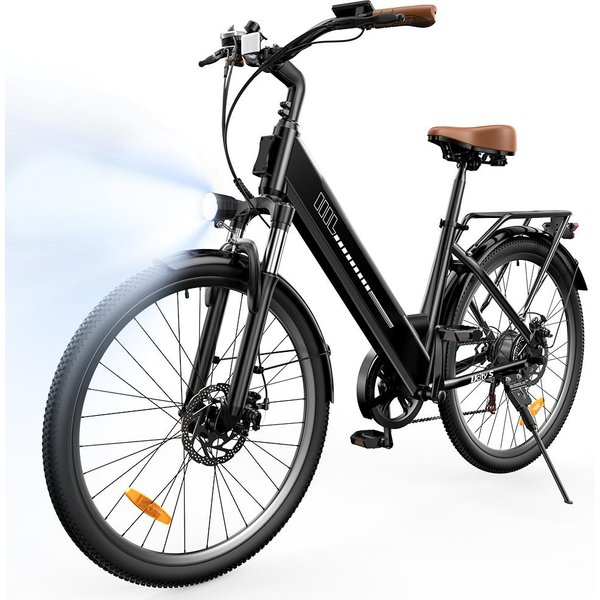 Bicicleta EléCtrica Ucitys 250W 36V BateríA 13Ah Velocidad 25 Km/H AutonomíA 89+ Km Carga MáXima 120 Kg Negro-image