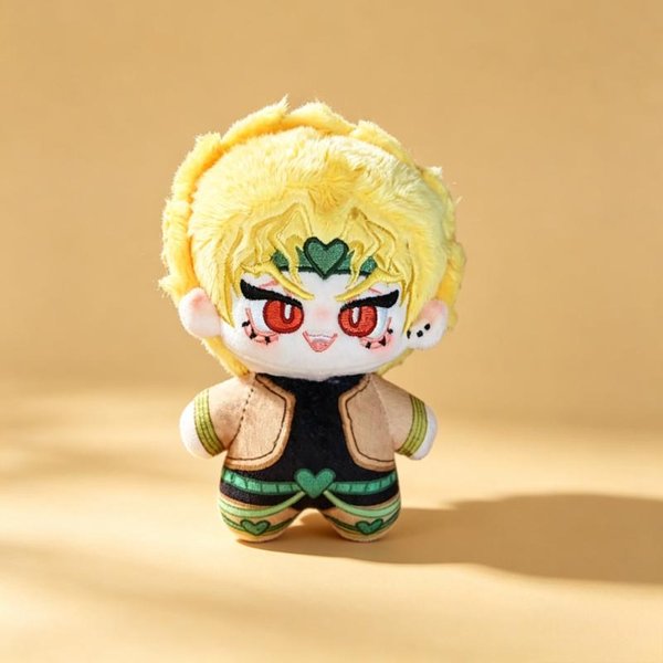 Jojo's Bizarre Adventure Dio O Pluszowa Lalka Styl Chibi Mini BawełNiany Breloczek Z Postacią Anime Zawieszka Kolekcjonerski Prezent Dla FanóW 10Cm-image