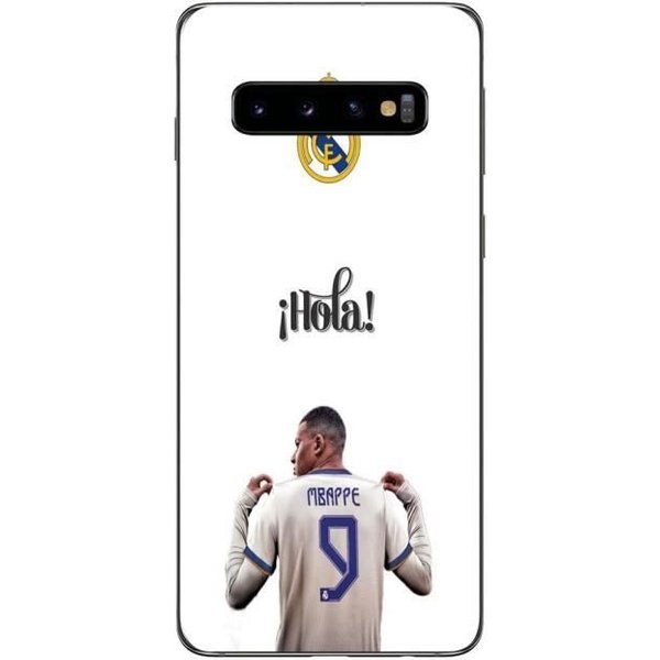 Coque Maniacase Pour Samsung Galaxy S10 Kylian Mbappe Real Madrid 9 Hola-image
