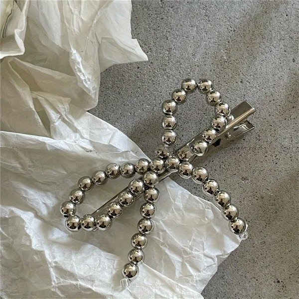 Pinzas Para El Pelo De Perlas Para Mujer, Pasadores, Bonitas Pinzas Para El Pelo De Perlas, Lazos, Horquillas, Pinzas Para El Pelo De Metal, Accesorios Para El Pelo Blanco-image