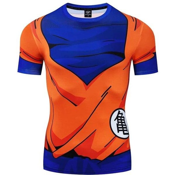 Camiseta 3D De Goku Para Hombre, Camisetas Deportivas De Verano, Camisetas De Kickboxing Bjj Gym Rashguard Mma Boxing Goku, Camisetas Para Hombre, Camisetas Muay Thai XL Blue-image