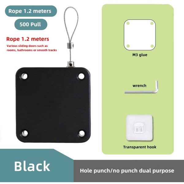 Cierrapuertas Con Sensor AutomáTico Sin PerforacióN, Tope De Puerta De Superficie Ajustable, Cierra La Puerta AutomáTicamente, Soporte De Cierre, Mejora Del Hogar-image