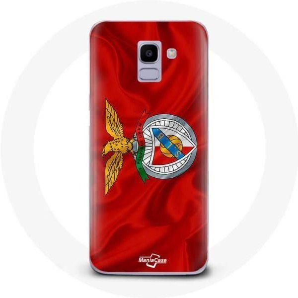 Funda Maniacase Para Samsung Galaxy J6 2018 Slb Benfica Fondo Rojo Negro-image